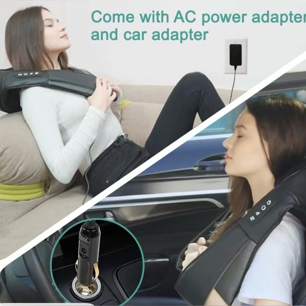 Shiatsu Neck and Shoulder Massager with Heat - Black - Picture 3 of 8